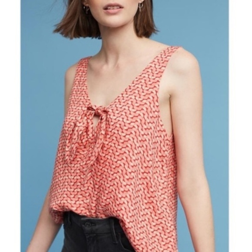 Anthropologie Maeve Tie Front Tank